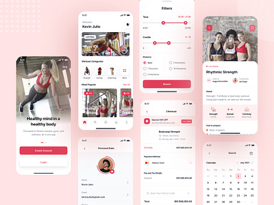 Workout Guide App Design app design best life fitness app good life gym gym app gym guide gym workout healthy healthy life style mobile app mobile app design ui design uiux ux design workout workout app