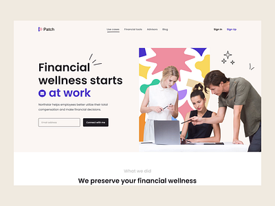 The Patch home page interaction animation design home page home page design landing landing page landing page interaction landing page interaction design motion motion design ui ux web web animation webdesign website design interaction website interaction website motion webste