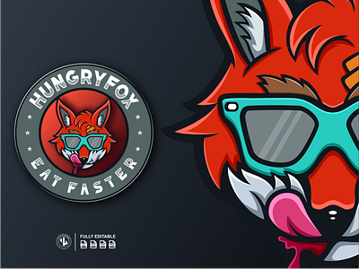 HUNGRY FOX branding colorful design designhead dribble fox hungry ideas illustration instagram logo logoinspirations mascot vector zerologicstudio
