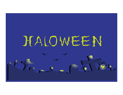 Halloween paper cut illustration design flatdesign graphic design halloween illustration illustration art illustrations