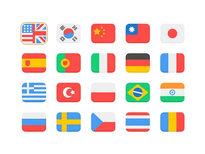 GUI Pro Simple Casual Flags asset assetstore flags game asset gui icon language layelab.games layerlab ui world