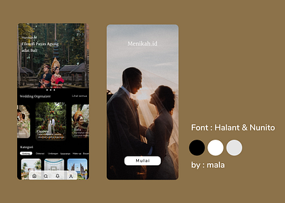 Menikah.id Mobile App design 3d app desain design graphic design illustration ui uiux ux
