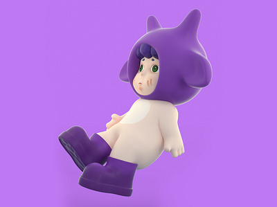 Dream Boy-Niu Niu c4d design 卡通形象