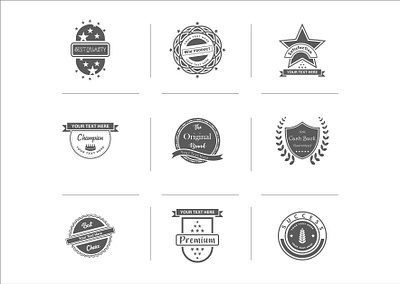 Vector Badges Design graphic design vector badges design