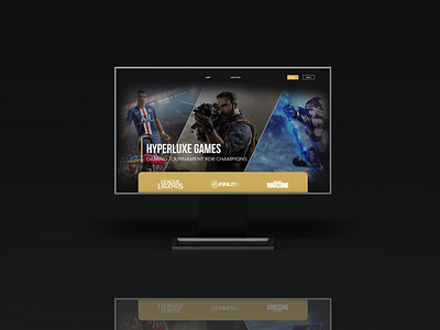 E-Sports gaming tournaments banner creative design esports gaming igaming landing page typography ui website