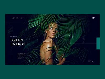 Photography Portfolio branding clean clean design company dark design green landing landing design minimal photography ui ui design uiux web web design website website design
