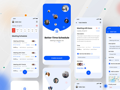 Setmet- Personal Assistant App app case study app design best app calender app clean daily life app graphic design marketing app minimal app personal assistant app salesman schedule app travel app travel salesman ui ui ux design ux