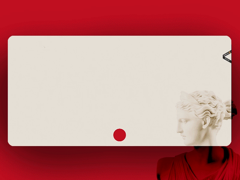 My Portfolio - Landing page collage illustration interaction design portfolio red ui wordpress