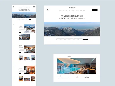 Redesign of Luxury resort branding design minimal sophisticated ui website