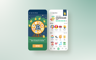 In-app Store UI & Gamification Elements app app design design gamification in app purchase design mobile app mobile design ui ui design