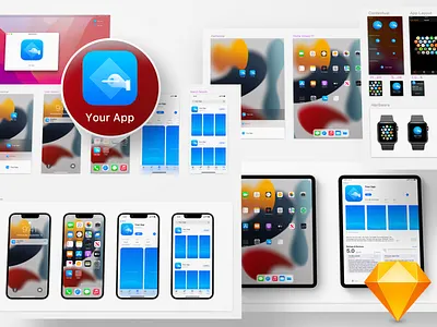 iOS 15 App Icon Template Freebie for Sketch app icon ios template