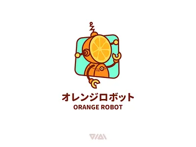 ORANGE ROBOT LOGO DESIGN branding design logo orange orange robot robot