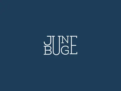 JUNE BUGE branding design graphic design logo type vector