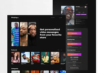 Starplug app design figma logo typography ui ux