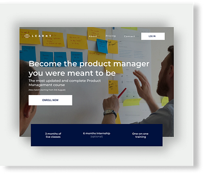 Product Manager Website Design design ui ux