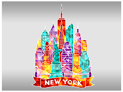 New York City. Pixel art. colorful design digital art graphicdesign illustration illustration art n.y.c. new york new york city pixel art pixel artist pixel perfect pixels