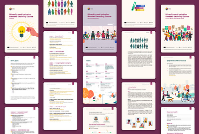Diversity & Inclusion Booklet book booklet course book digitaldesign diversity ebook editorial editorial design graphic design inclusion layout design printdesign