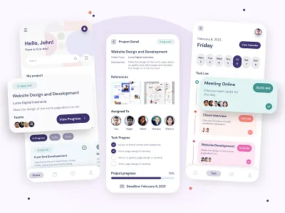Task Management App Design app concept app design app designer app developers app development design illustration management management app mobile mobile app project project management task task list task management task manager task manager app ui ux