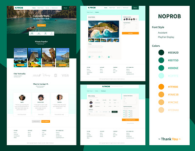 NOPROB graphic design logo ui ui design ui website uiux website website travel wesite ticket