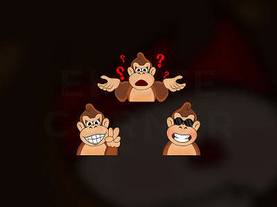 Donkey Kong Emotes artistondribbble chibi twitch emotes customemotes donkeykong donkeykongemotes emoteartist gamingcommunity gorillaemotes smallstreamers streamers twitch twitchaffiliate twitchartist twitchdesign twitchemote twitchemotes twitchgraphicdesigner twitchstreamer twitchstreaming twitchtv