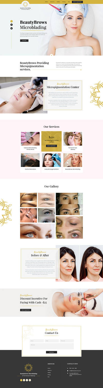 Beauty Brows Microblading 3d animation branding design graphic design illustration logo ui ux vector