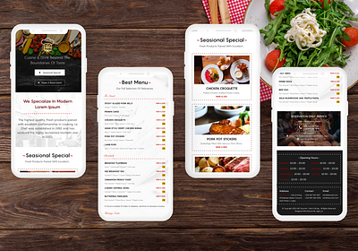 Restaurant Menu Website adobe xd design e commerce figma food landing page menu mobile app design mobile design restaurant ui ux xddailychallenge