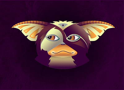 Gremlin geometric illustration coloring digital flat geometric gremlin illustration vector