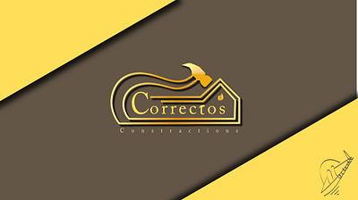 Brilliant Logo of Correctos Constructions 3d amazing logo 3d logo amazing flat logo branding constructions correct design flat logo hammer home illustration logo minimalistic logo typo typography