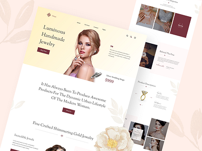 Freya - Jewelry & Watch Website 2021 app branding clean design diamond jewelry minimal popular trends ui uidesign watch web