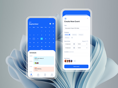 Calendar App Exploration Part 2 app calendar illustration mobile design schedule task management ui ux