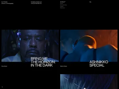 Kurt Ridell – All Work | Desktop design desktop documentary film grid helvetica helvetica now layout minimal type typography ui web design website