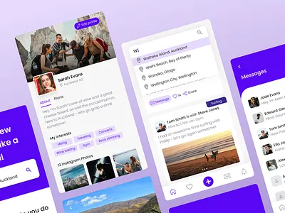 Got Plans #2 app branding design explore flat graphics icons minimalism mobile new zealand nz travel ui ux web app web design webdesign
