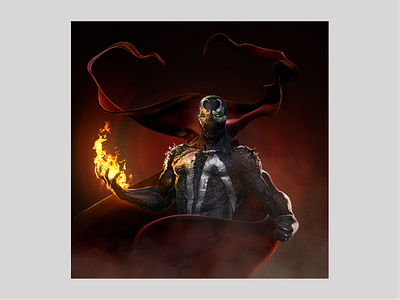 Spawn — Illustration 3d art artist character characterdesign comi conceptart digitalart fanart fire hell illustration photoshop pixologic procreate red spawn wacom zbrush