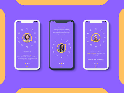 APP - Gibbr app branding chat chat app design logo ui