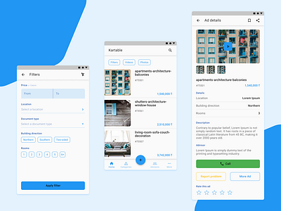Real Estate App - Part 2 app design real estate typography ui ux