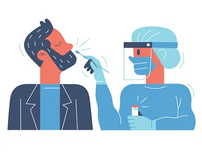 Covid covid design flat illustration