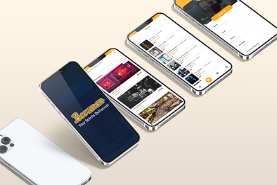 Beerman App UI app application beer brand branding colors delivery app design graphic design ininspiration inspiration latest latest design mobile app mobile app design mobile mockup mockup new ui uiux