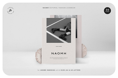 Naomh Editorial Fashion Lookbook brochure catalog cataloge clean design editoral fashion graphic design illustration indesign lifestyle lookbook magazine modern photography portfolio print printable simple template