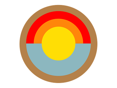 Weather App Icon 1970s 70s 80s app icon rainbow retro weather