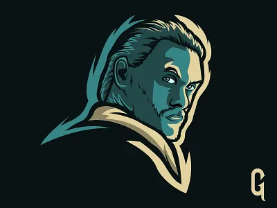 Dune - Duncan Idah black character desert design dune fan art graphic design green illustration imdb jasonmomoa logo mascot momoa movie vector yellow