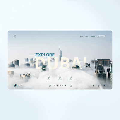 Web Design for Travel Site. landing page site design travel site design ui design web design