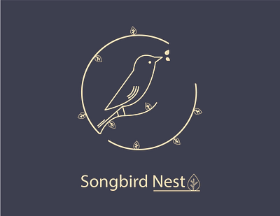 Songbird Nest, Logo for Sinning TV Channel for kids branding design logo vector