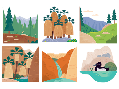 Palm Springs Hikes adobe illustrator california design hiking icon design illustrated maps illustration magazine illustration maps nature outdoors palm springs travel vector wildlife