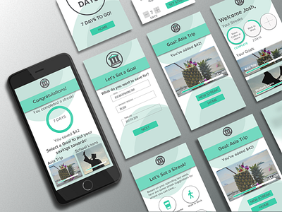 STREAK | Mobile Banking App app banking design fintech ios mockup product design screens sketch ui userexperiemce userinterface