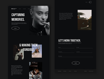 Wonderland Studios - Photography studio template branding creative web design figma figma design minimal minimalistic photography studio ui web design website website design