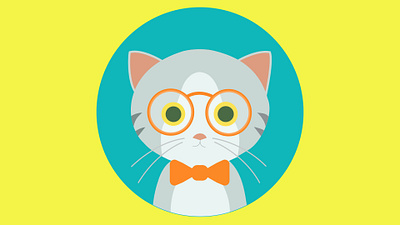 Cat adobe animal branding cat design graphic design illustration logo profile profilepicture vector