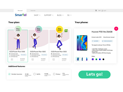 Mobile Shop Design design ui ux visual design web design