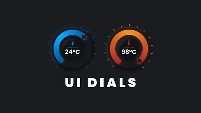 Circular Thermostat UI Dial Design - Adobe Illustrator Tutorial adobe illustrator design interface logo ui uxui vector vector art vector artwork vector artworks