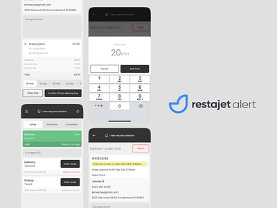 restajet alert alert app ios logo mobile order ui