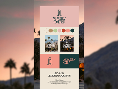 Members Only Waffle House Brand Board brand board branding graphic design logo logo design logo designer typography